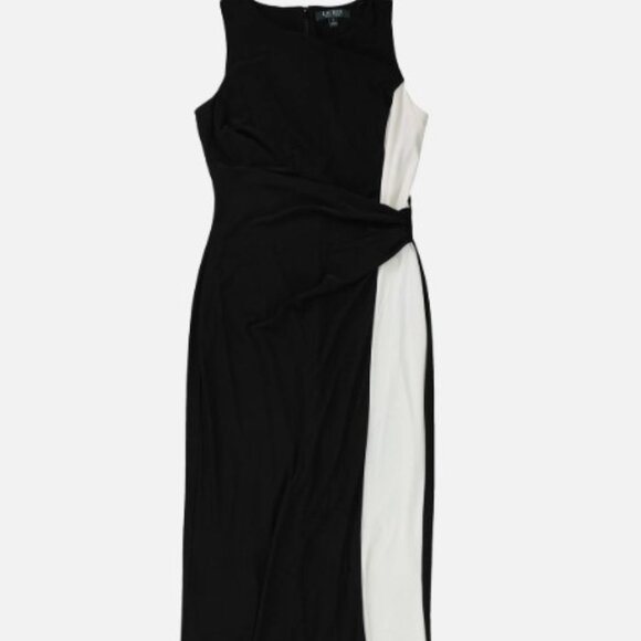Ralph Lauren Black and White Full Length Gown size 16 - Picture 1 of 4
